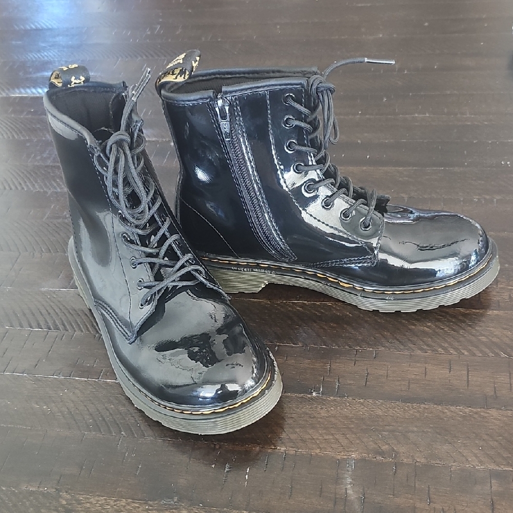 Dr. Martens Youth 1460 Black Patent Leather Boots
